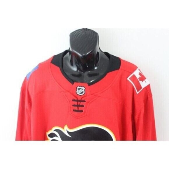 Calgary Flames Mens Fanatics Jersey NHL Breakaway Hockey Licensed Red Sz XL - Picture 6 of 16